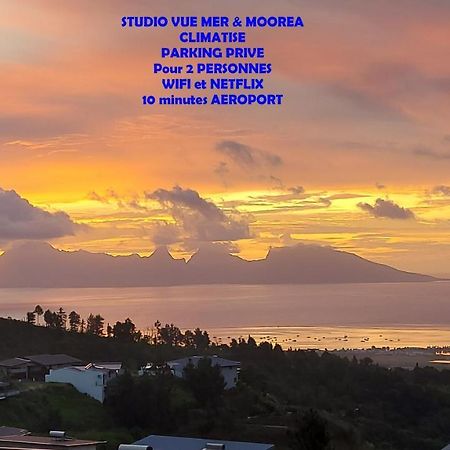 Studio Vaimiti Pour 2 Personnes Vue Mer Et Moorea Faaa Eksteriør billede